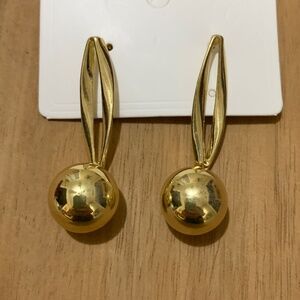 Gold Plated Statement Fashion Earrings